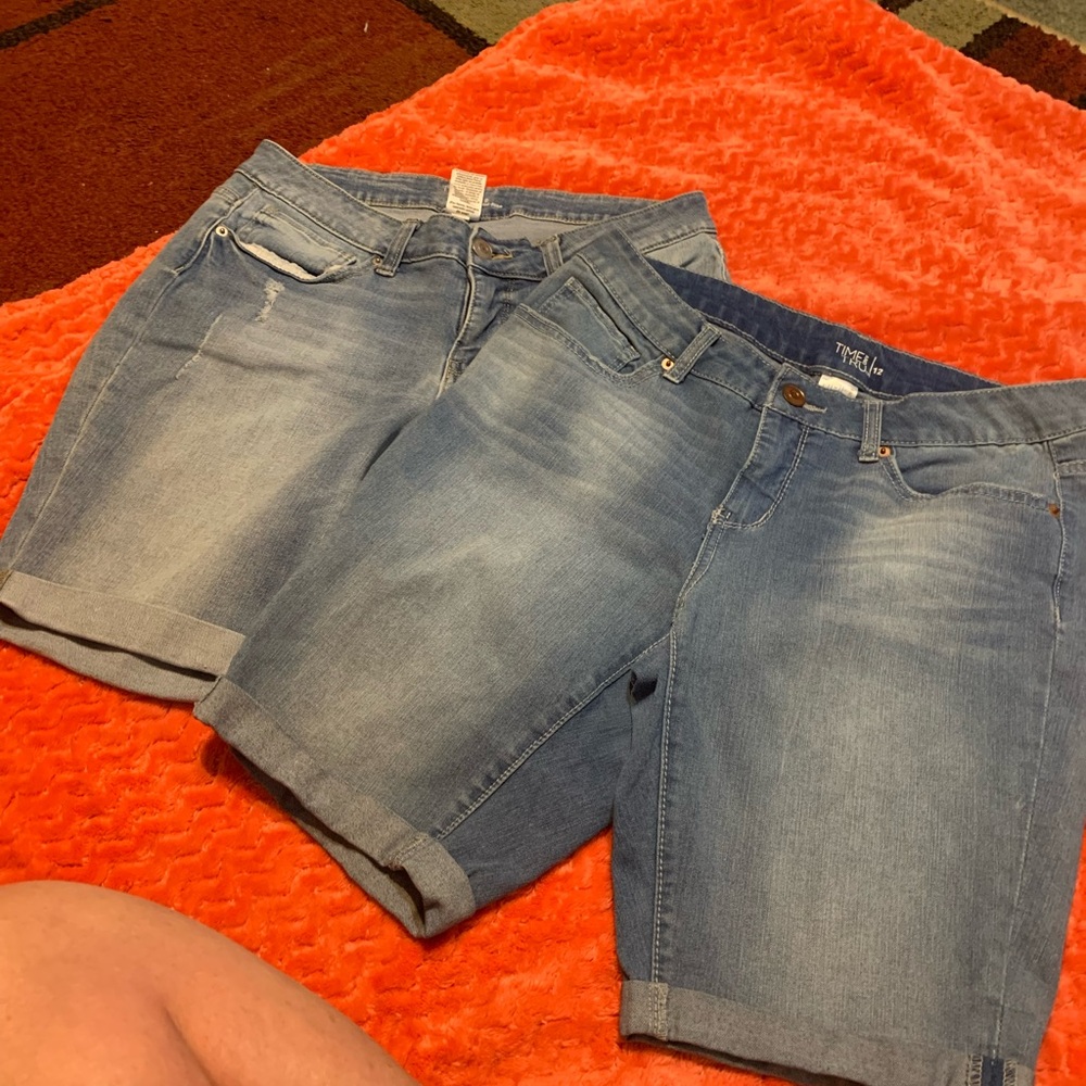 Women's Denim Shorts Set time and tru 12